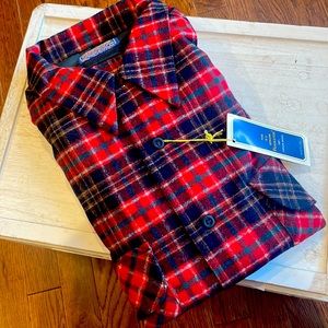 Pendleton vintage red plaid NEW button down shirt size L large